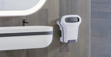 JVD hand dryers such as the Exp'air model allow for financial gain, action to reduce carbon emissions, simple maintenance and a solution that appeals to the public