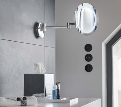 The Celeste magnifying light mirror produced by JVD offers two possible lights which are hot or cold light with a touch sensor.