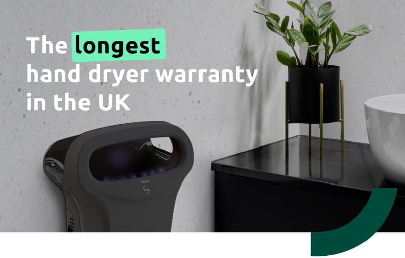 The longest  hand dryer warranty  in the UK